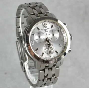 작동 새상품급 TISSOT 쿼츠 솔라 전파 손목시계 크로노그래프