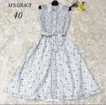 M'S GRACY 꽃무늬 슬리브리스 원피스 40