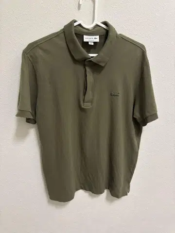 LACOSTE 라코스테 올리브 그린 피케 셔츠 L