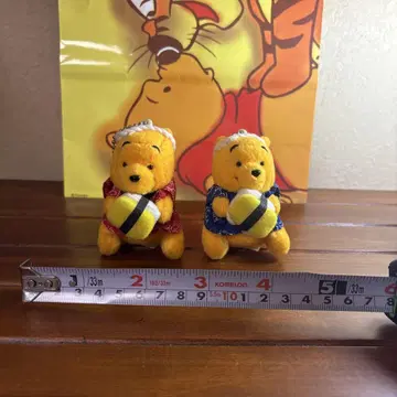 곰돌이 푸 스시 시리즈 봉제 인형 계란말이 스트랩 2개 세트