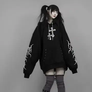 DimMoire 딤모어 Gothic BIG 후디 [블랙]