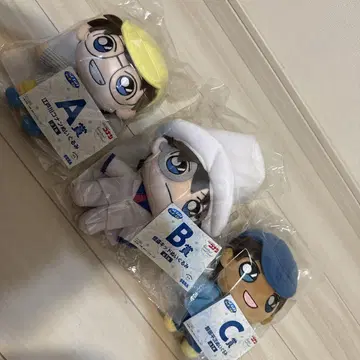 제일복권 명탐정 코난 봉제 인형 3개 세트