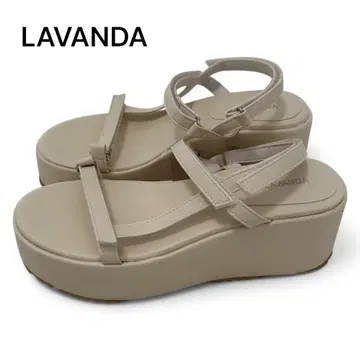 LAVANDA 라반다 통굽 샌들 베이지 스트랩 우노 미사코 봄/여름