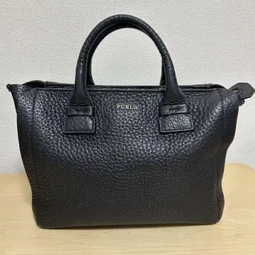 FURLA 훌라 카프리치오 S 핸드백 블랙 가죽