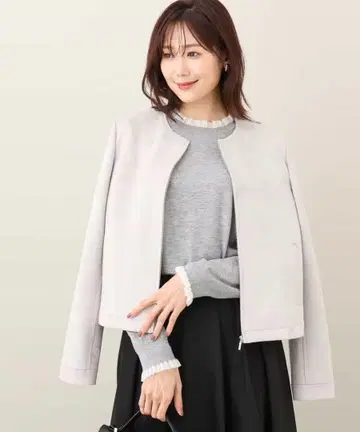 MK 미쉘클랑 페이크 스웨이드 숏 블루종/세탁 가능 M 사이즈