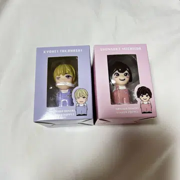 나니와 단시 손가락 인형 미치에다 슌스케 다카하시 쿄헤이 2개 세트