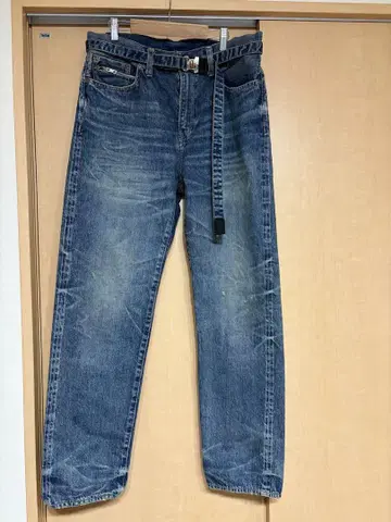 Sacai 블루 데님 벨트 포함