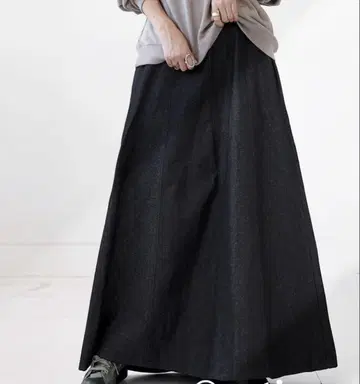 antiqua 안티카 데님 롱 스커트