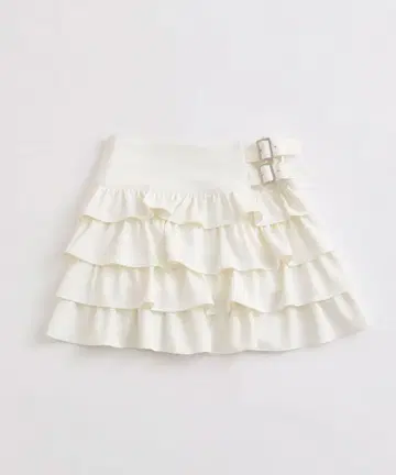 OLIVE des OLIVE 더블 버클 프릴 스커트
