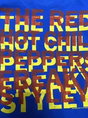 THE RED HOT CHILI PEPPERS 티셔츠 파랑 M 사이즈