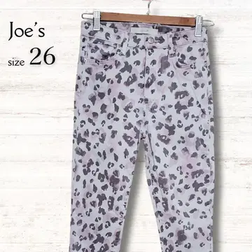 JOE'S 스키니 팬츠 레오파드 무늬 슬림 팬츠 핑크 그레이