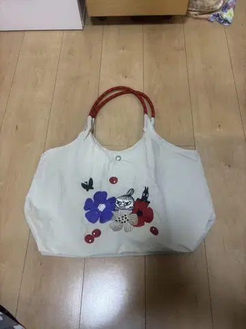 자수 에코백