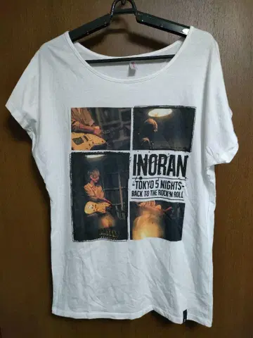 새상품급 INORAN 이노란 티셔츠 LUNA SEA 루나시 밴딩 티셔츠