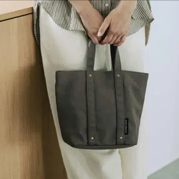 DEAN & DELUCA 코튼 토트백 카키