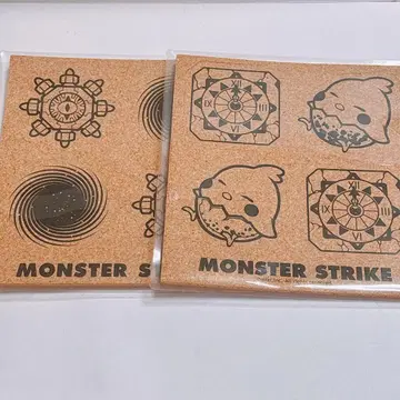 몬스터 스트라이크 코르크 코스터 세트 2종
