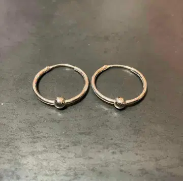 SILVER925 PEARL HOOP EARRINGS / 실버 / 귀걸이