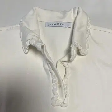 J.W. ANDERSON 화이트 피케 셔츠 반팔
