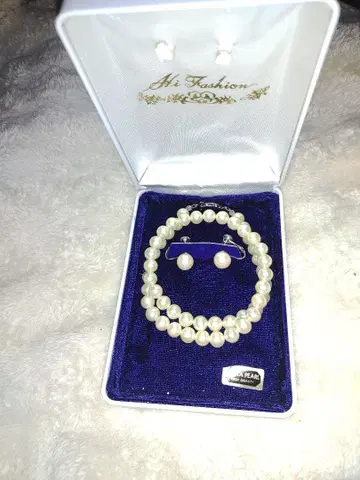 KISKA PEARL 펄 목걸이 및 귀찌 세트