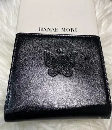 레어 HANAEMORI [하나에모리] 가마구치 접이식 지갑 버터플라이
