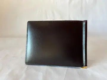 새상품급 다코타 블랙 라벨 일본제 고급 가죽 머니클립 지갑 다크 브라운