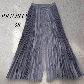 PRIORITY 플리츠 팬츠 38  Priority