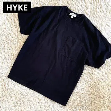 HYKE 하이크 포켓 티셔츠 반팔 티셔츠 블랙 사이즈 2