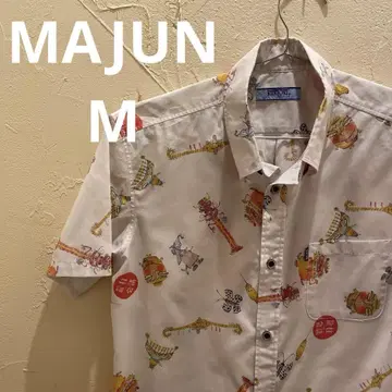 MAJUN 마준 카리유시 의류 이지케어 알로하 셔츠 M