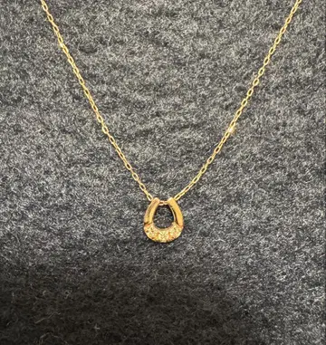 다이아몬드 0.03ct K10 핑크 골드 목걸이