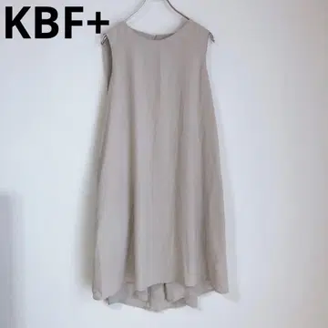 KBF 플러스 슬리브리스 원피스 튜닉 캐주얼 베이지 F
