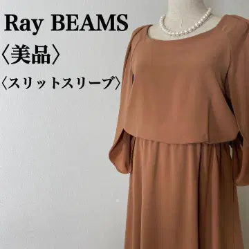 고품질 Ray BEAMS 레이빔즈 슬릿 슬리브 원피스 드레스 포멀