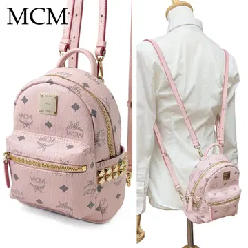 컨디션 최상 MCM 미니 백팩 미니 숄더 2way 비세토스 스타크