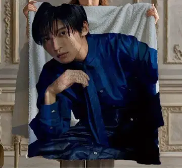 메구로 렌 리프레싱 스타일리시 프린트 플란넬 담요 1개