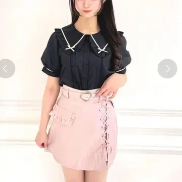 허니시나몬 더스티 핑크 큐롯 스커트 사다리꼴 스커트