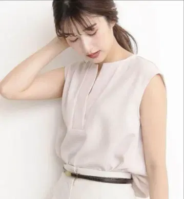N. 가루다 도비 크로스 셔츠 핑크