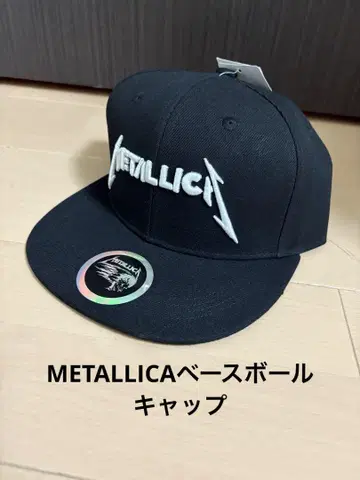 새상품! METALLICA 야구 모자 블랙 메탈리카