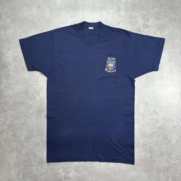 90s 빈티지 칼리지 네이비 티셔츠 XL 사이즈 옥스퍼드