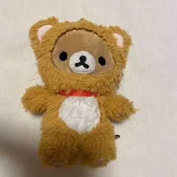 리락쿠마 고양이 봉제 인형 마스코트 키링