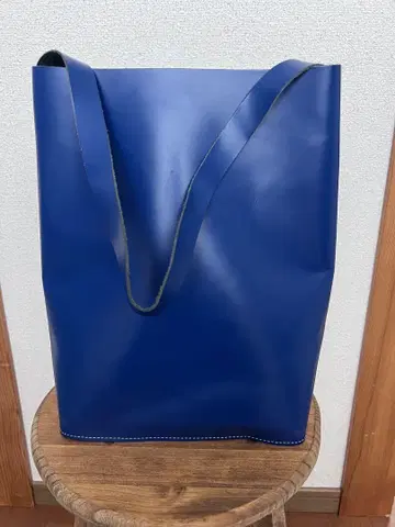 타이 웨이 토트 숄더 백 블루