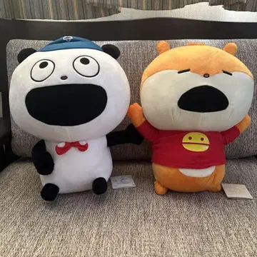 니시무라 유우지 작품 팬더와 쥐의 큰 봉제 인형 2세트
