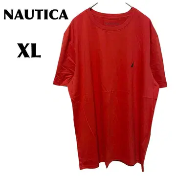 NAUTICA/노티카 [XL] 남성용 티셔츠/반팔 빨간색
