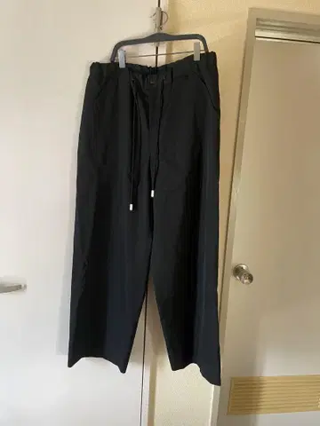 THE RERACS 블랙 와이드 팬츠