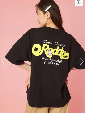 로데오 크라운 로디 BIRTHDAY 티셔츠 BLACK 유니섹스