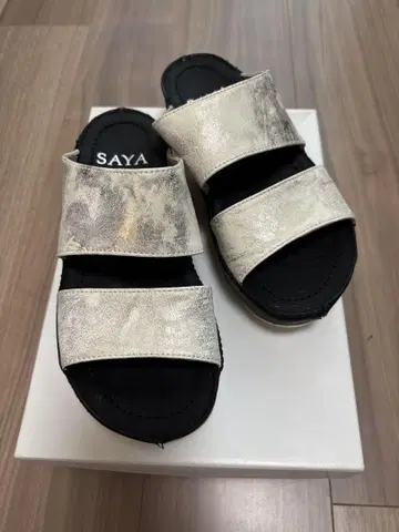 SAYA 통굽 샌들 화이트 S (22~22.5cm 상당)