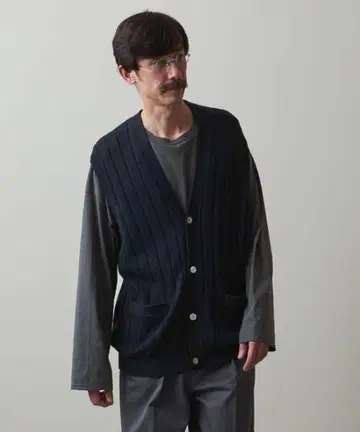 스티븐 알란 수프 코튼 니트 베스트 루즈