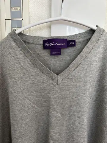 Ralph Lauren 퍼플 라벨 그레이 V넥 티셔츠 M