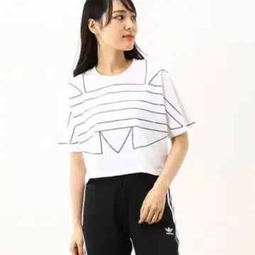 아디다스 오리지널 크롭 반팔 티셔츠 XL