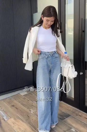 자라 하이 웨스트 데님 팬츠 32