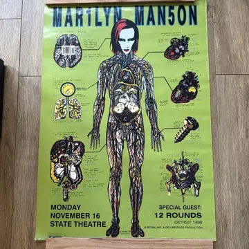 Marilyn Manson 마릴린 맨슨 포스터 초레어 빈티지