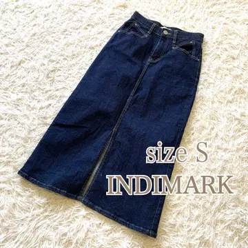 INDIMARK 스트레치 데님 스커트 데님 S 네이비 인디고