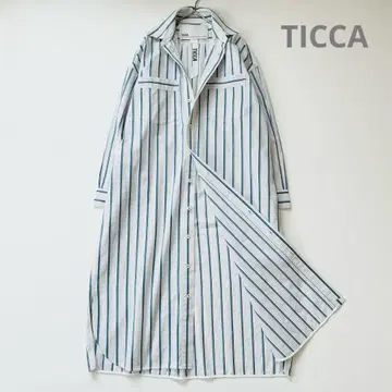 테이카 TICCA 스퀘어 빅 셔츠 원피스